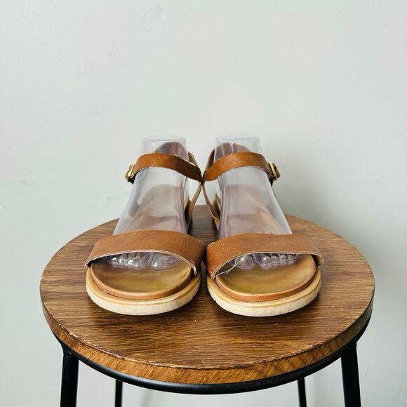 Me Too Fran Brown Leather Gladiator Sandals Women’s Size 10 - Picture 5 of 13